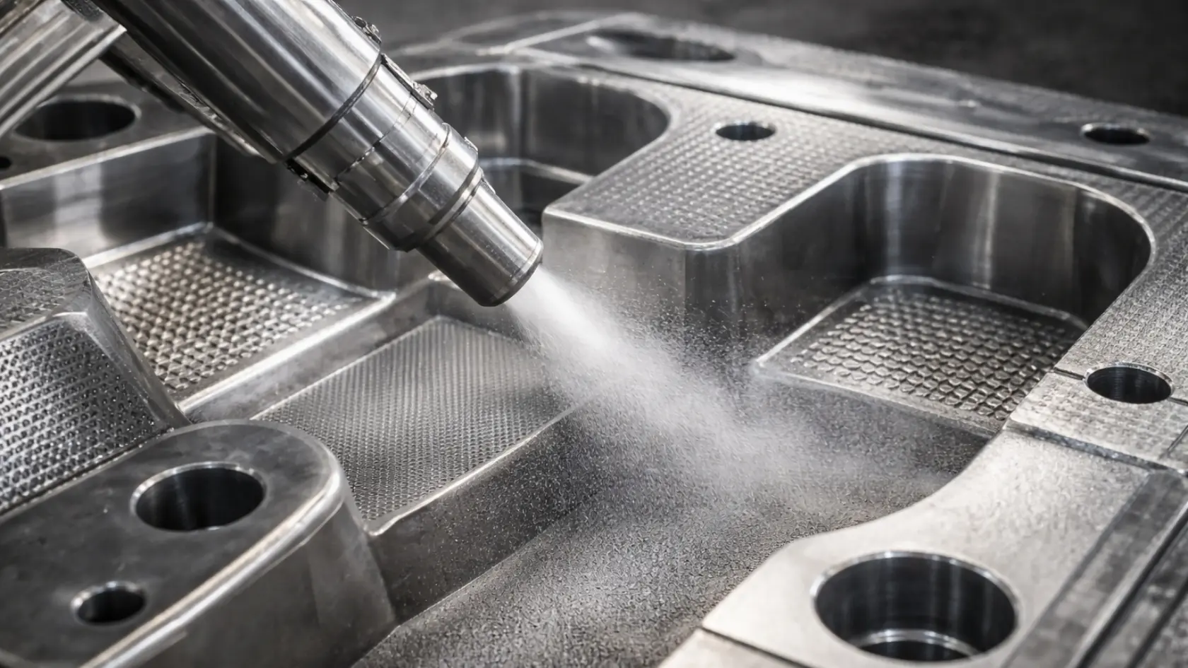 Pattern Sandblasting for Injection Mold Surfaces